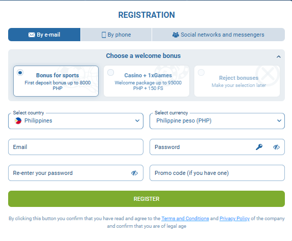 Step 1 registration